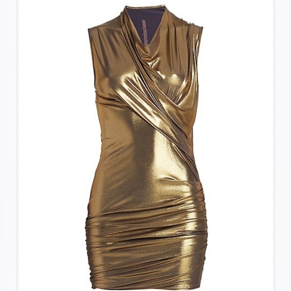Rick Owens - Lilies Brooke Glossy Sleeveless Dress